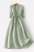 maya | lace-up comfort dress