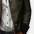 isla | tweed jacket with velvet details
