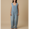 emma | cotton denim overalls