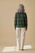 margot | blue check cardigan
