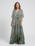 grace | floral v-neck maxi dress