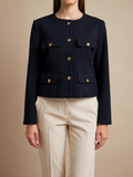 isla | tweed cropped jacket