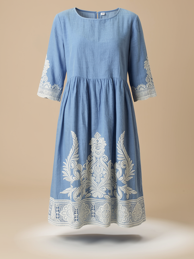 clara | floral print midi dress