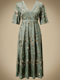 grace | floral v-neck maxi dress