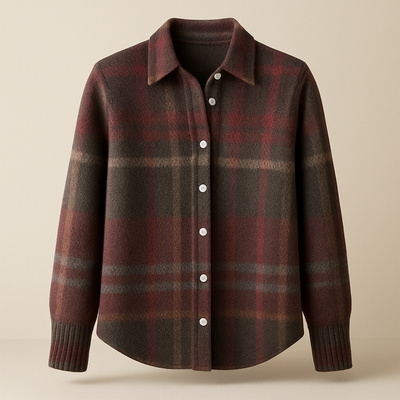 amara | plaid knit cardigan