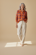 margot | blue check cardigan