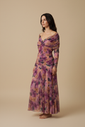 amara | floral chiffon dress