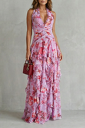 sophie | halter floral maxi dress