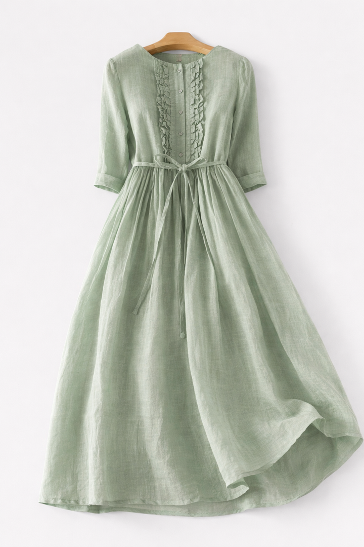 maya | lace-up comfort dress