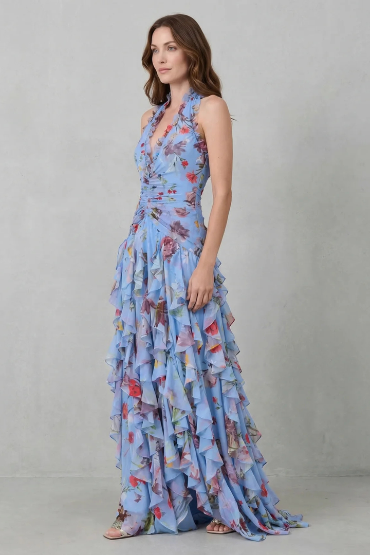sophie | halter floral maxi dress