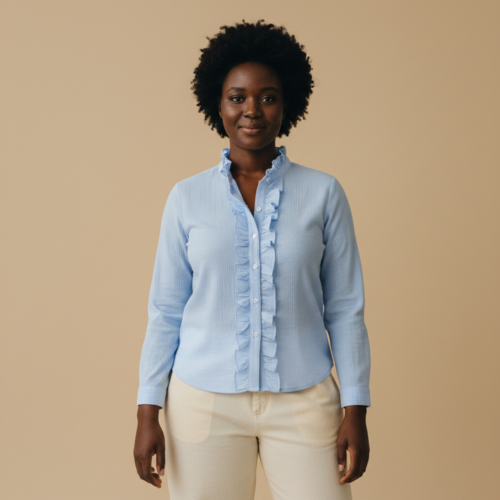 sophie | light blue blouse