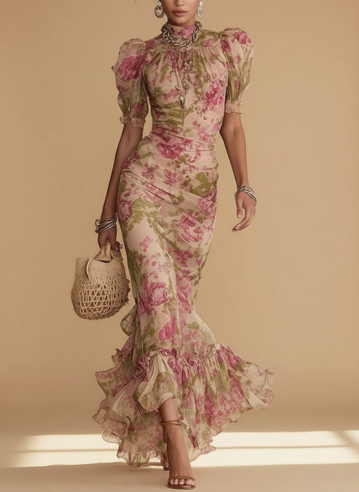 emma | vintage rose maxi dress