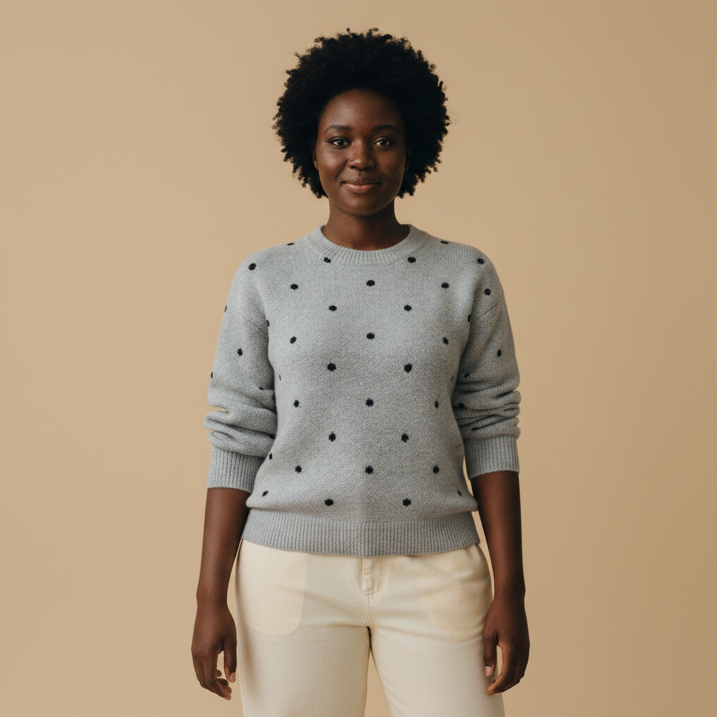 margot | polka knit sweater
