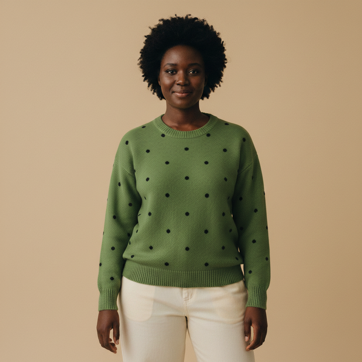 margot | polka knit sweater