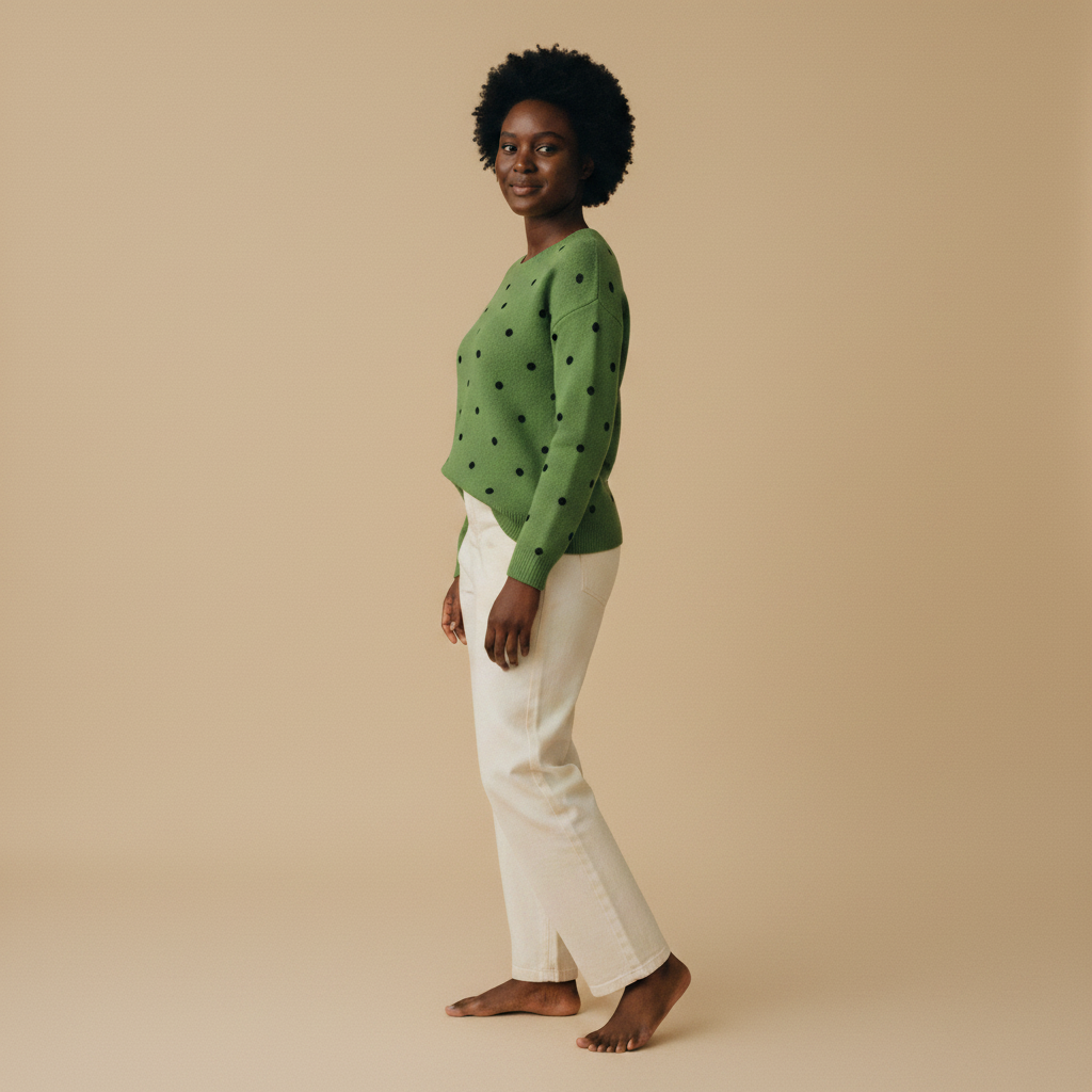 margot | polka knit sweater