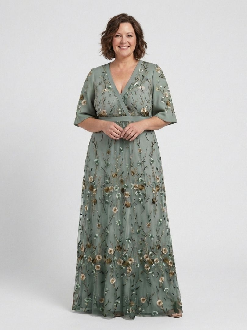 grace | floral v-neck maxi dress