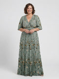 grace | floral v-neck maxi dress
