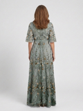 grace | floral v-neck maxi dress