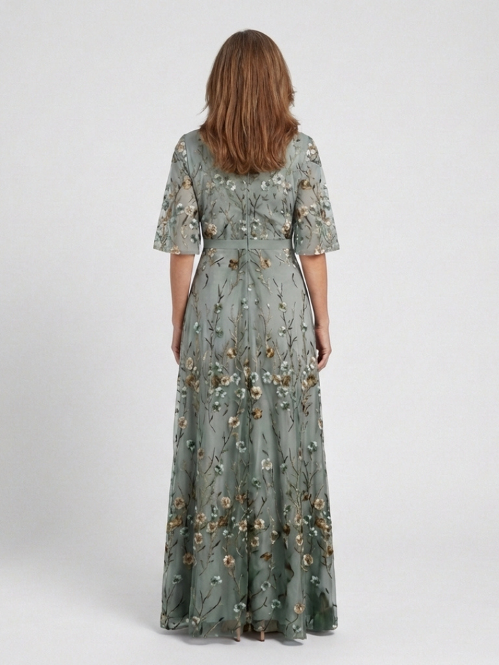 grace | floral v-neck maxi dress