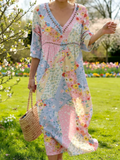 emma | floral patchwork dress