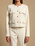 isla | tweed cropped jacket