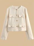 isla | tweed cropped jacket