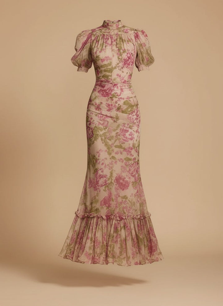 emma | vintage rose maxi dress