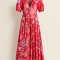 emma | floral v-neck dress