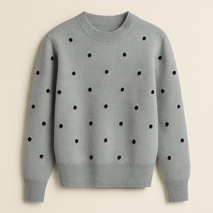 margot | polka knit sweater