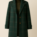 amara | plaid tweed coat