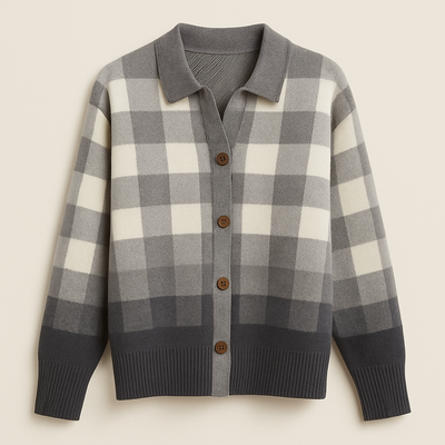 amara | ombre plaid cardigan