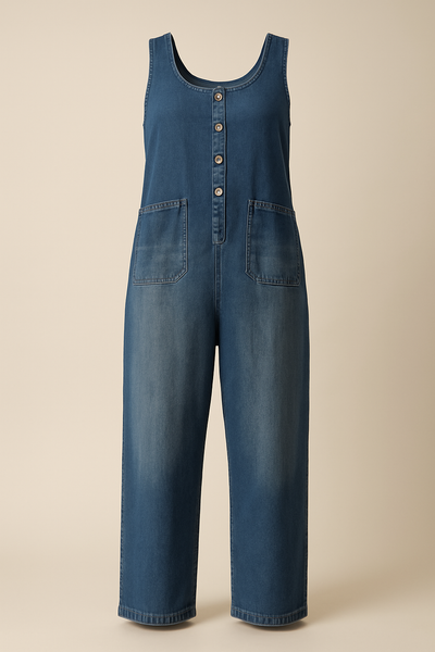 emma | cotton denim overalls
