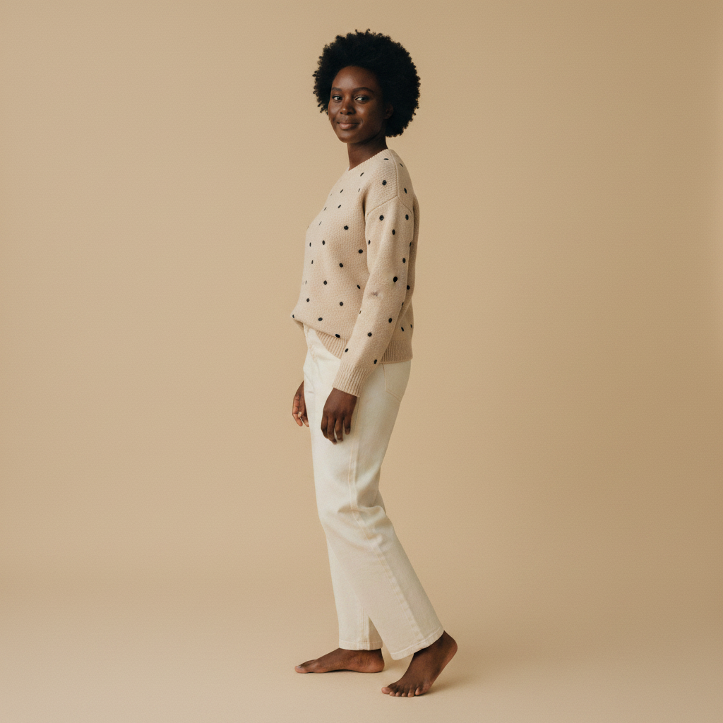 margot | polka knit sweater
