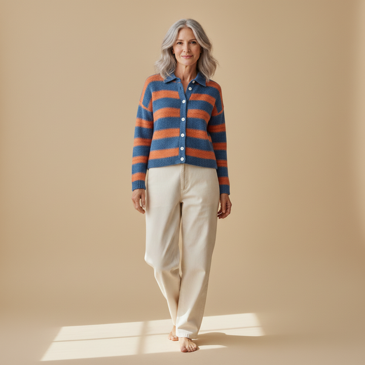 margot | striped cardigan