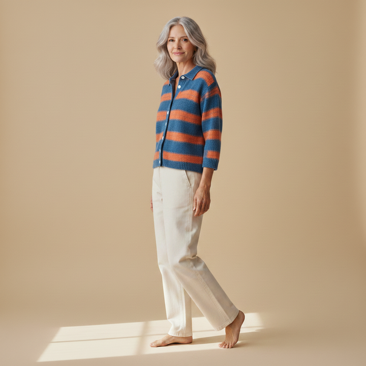 margot | striped cardigan