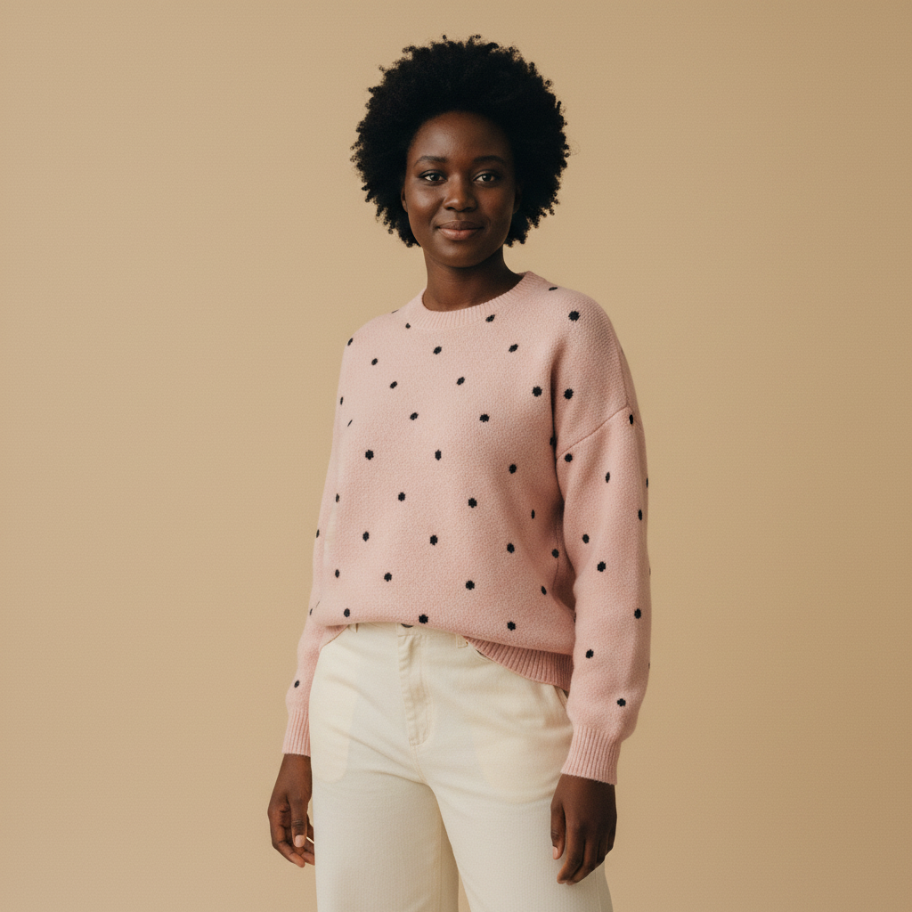margot | polka knit sweater